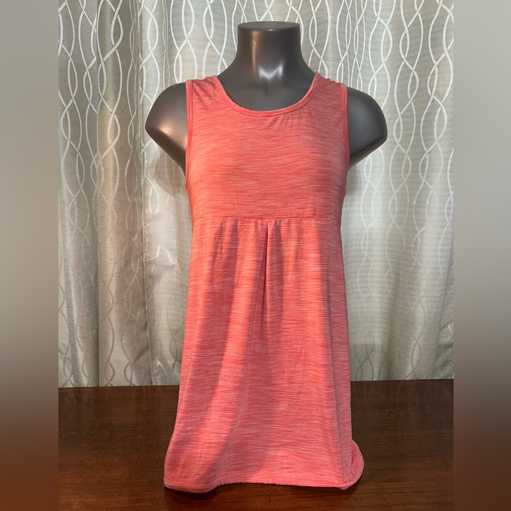 Shambhala brand Sleeveless Women's Sports Top Coral Draw String Hem